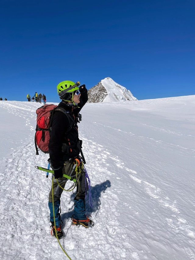 Andrea Galliani on Monte Rosa